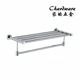 【T7800】圓管浴巾架 304不鏽鋼置衣架 60cm(浴巾架.置衣架.毛巾架.消光黑.工業風.衛浴配件.毛巾桿.置物架)
