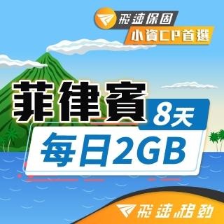 【飛速移動】菲律賓 8天｜每日2GB 高速流量吃到飽(菲律賓網絡卡 菲律賓網路 菲律賓 網絡卡 網路 上網 sim卡)