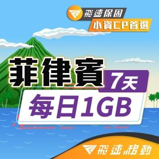 【飛速移動】菲律賓 7天｜每日1GB 高速流量吃到飽(菲律賓網絡卡 菲律賓網路 菲律賓 網絡卡 網路 上網 sim卡)