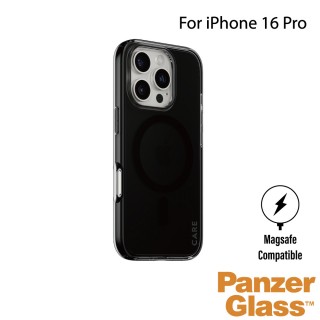 【PanzerGlass】iPhone 16 Pro 6.3吋 Flagship 磁吸透明防摔殼(煙燻黑)