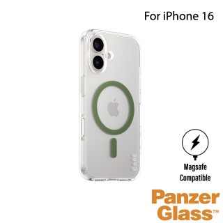 【PanzerGlass】iPhone 16 6.1吋 Flagship 磁吸透明防摔殼(透綠)