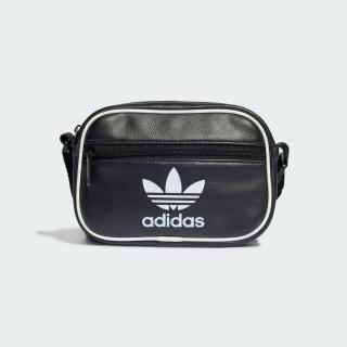 【adidas 愛迪達】AC MINI AIRL 三葉草 黑色 復古 側揹包 中性 小包(IT7598 ∞)