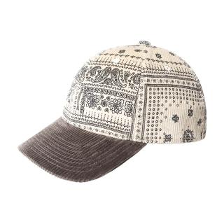 【KANGOL】FLEXFIT CORD拼色棒球帽(米白色)