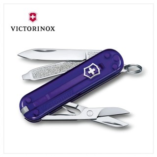 【VICTORINOX 瑞士維氏】Persian Indigo 經典7用瑞士刀款 58mm/ 透紫色(0.6223.T29G)