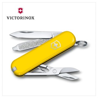 【VICTORINOX 瑞士維氏】Sunny Side 經典7用瑞士刀款 58mm/ 黃色(0.6223.8G)