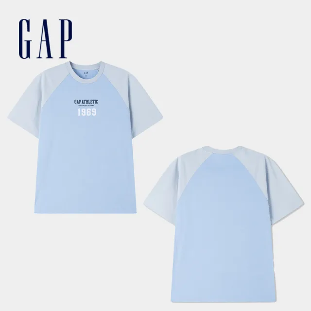 【GAP】男女款 Logo純棉圓領短袖T恤-多款任選(892185&608929&465443&548094)