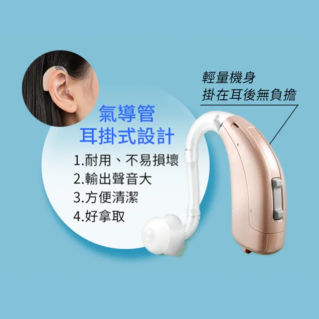 【Mimitakara 耳寶助聽器】數位助聽器 6DA4(耐用好清洗/好接電話/電池式設計)