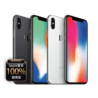 【Apple】A級福利品 iPhone X 256G 5.8吋(贈充電組+玻璃貼+保護殼+100%電池)