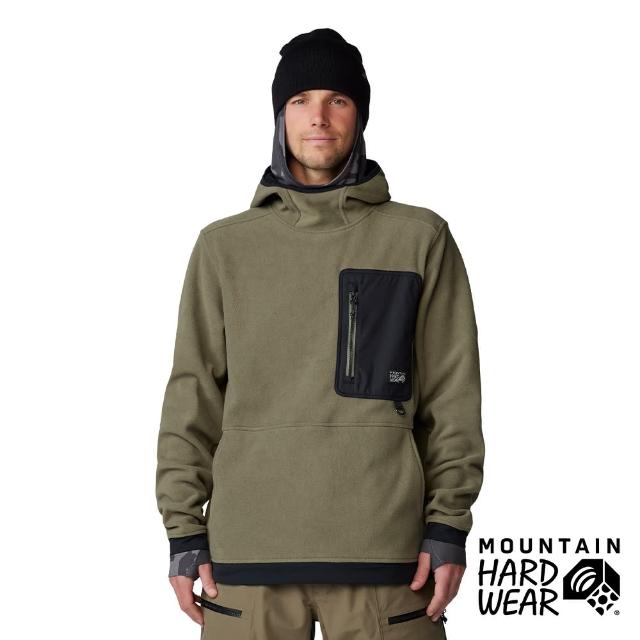 【Mountain Hardwear】First Tracks Fleece Pullover Hoody 保暖刷毛連帽上衣 男款 深石綠 #2077641