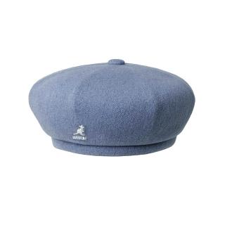 【KANGOL】WOOL JAX貝蕾帽(單寧藍)