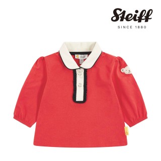 【STEIFF】熊頭童裝 長袖Polo衫(長袖上衣)