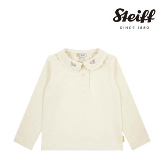 【STEIFF】熊頭童裝 小花朵長袖Polo衫(長袖上衣)