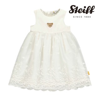 【STEIFF】熊頭童裝 蕾絲公主無袖洋裝(洋裝)
