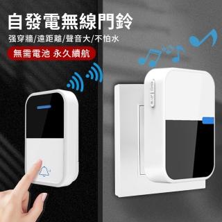 【QiChip】一對一 遠距離家用無線門鈴 家用防水叮咚電鈴 老人看護呼叫器 救護鈴 電鈴(QX-008)