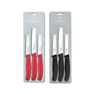 【VICTORINOX 瑞士維氏】瑞士刀 三入刀 紅/黑(6.7111.3 / 6.7113.3)
