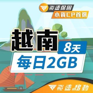 【飛速移動】越南8天｜每日2GB 高速流量吃到飽(越南網絡卡 越南網路 越南 網絡卡 網路 上網 sim卡)