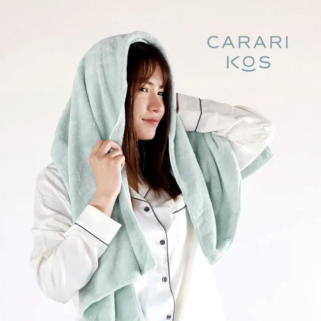 【CB JAPAN】carari kos系列 5倍吸水力 超細纖維擦頭巾2入組(共3色)