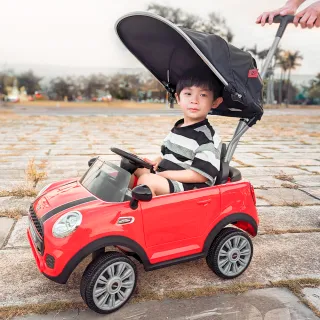 【i-Smart】BMW/Mini cooper 兒童汽車造型滑步車 嬰兒手推車噗噗車Push Car(附桿子 台灣獨家代理)
