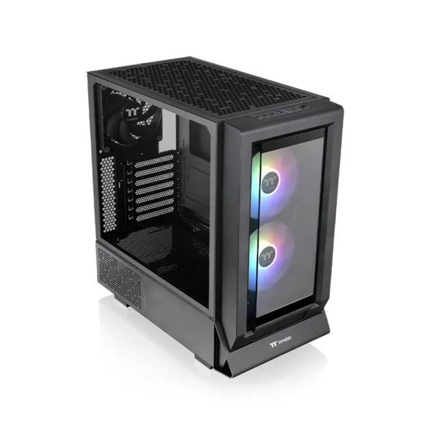 【Thermaltake 曜越】勁透 Ceres 350 MX中直立式機殼 ATX 內附三顆風扇 雙面版(CA-1Z3-00MXWN-00)