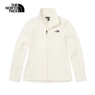 【The North Face】TNF 北臉 休閒 刷毛外套 W TKA200 FULL ZIP JACKET - AP 女 米白(NF0A88RQQLI)