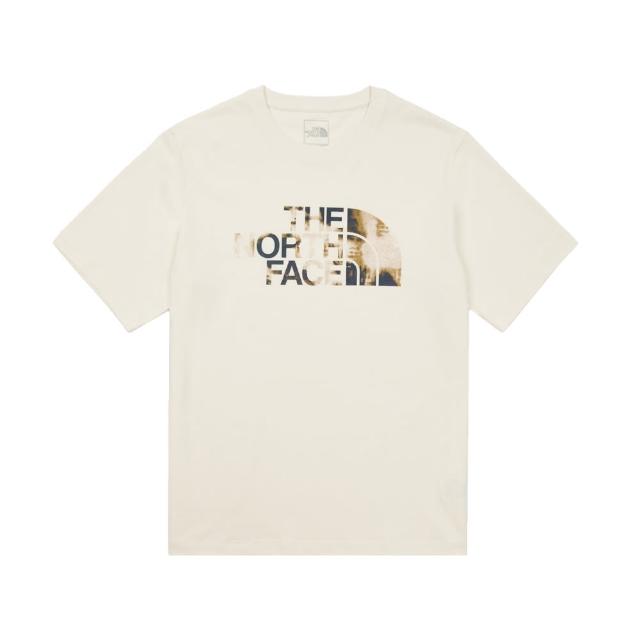 【The North Face】TNF 休閒 LOGO印花短袖T恤 U DYE HALF DOME RLX TEE  - AP 男女 米白(NF0A8AT6QLI)