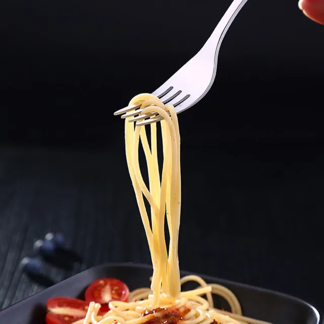 【GreeGreen】經典不鏽鋼餐叉子 8入組
