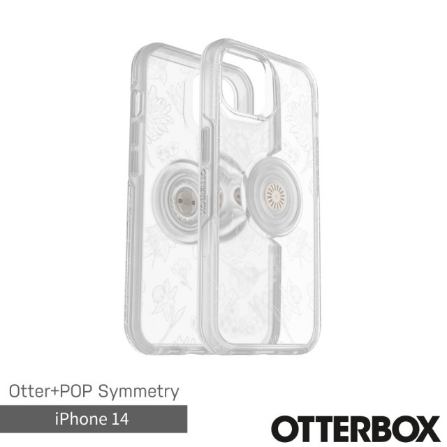 【OtterBox】iPhone 14 6.1吋 Symmetry 炫彩透明泡泡騷保護殼(花卉)