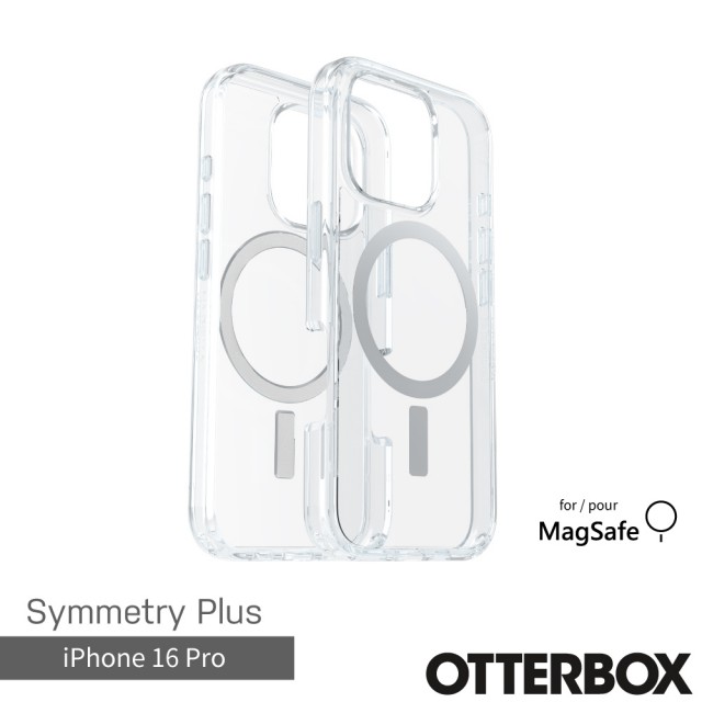 【OtterBox】iPhone 16 Pro 6.3吋 Symmetry Plus 炫彩幾何保護殼-透(支援MagSafe)