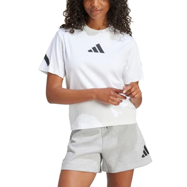 adidas 愛迪達 W Z.N.E. TEE 圓領短袖上衣 女 - JE7857