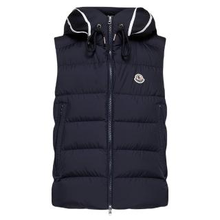【MONCLER】秋冬新款 男款 CARDAMINE 連帽羽絨背心-深藍色(1號、2號、3號、4號、5號)