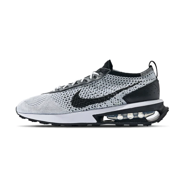 NIKE 耐吉 Air Max Flyknit Racer 男鞋 白黑色 運動 休閒 慢跑鞋 DJ6106-002