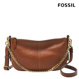 【FOSSIL 官方旗艦館】618狂歡｜Jolie 真皮法棍包-咖啡色 ZB1877200