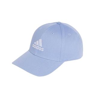 【adidas 愛迪達】棒球帽 Logo Baseball Cap 藍 白 可調帽圍 刺繡 老帽 帽子 愛迪達(IY7745)