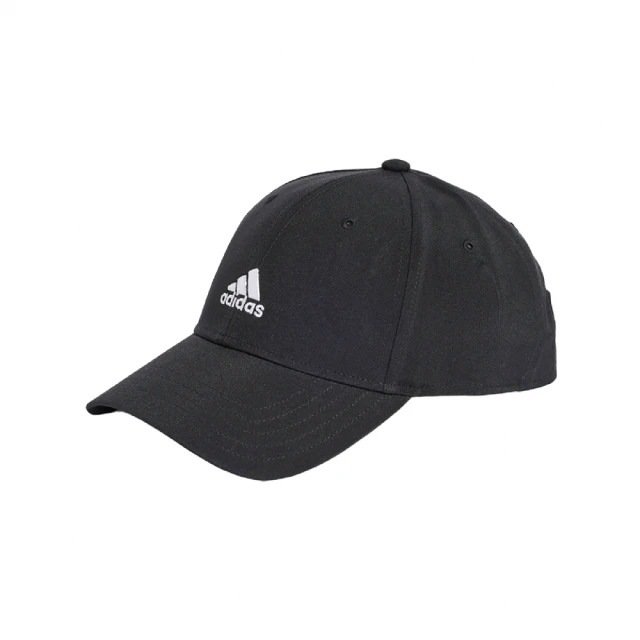 adidas 愛迪達 棒球帽 Logo Baseball Cap 黑白 可調帽圍 刺繡 老帽 帽子 愛迪達(IY8785)