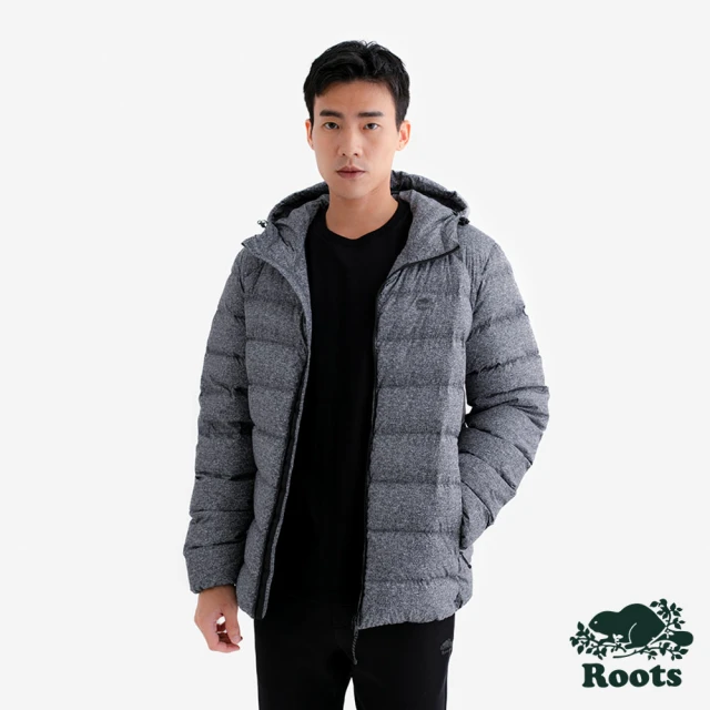 Roots Roots男裝- LAWREN PACKABLE 連帽羽絨外套(灰色)