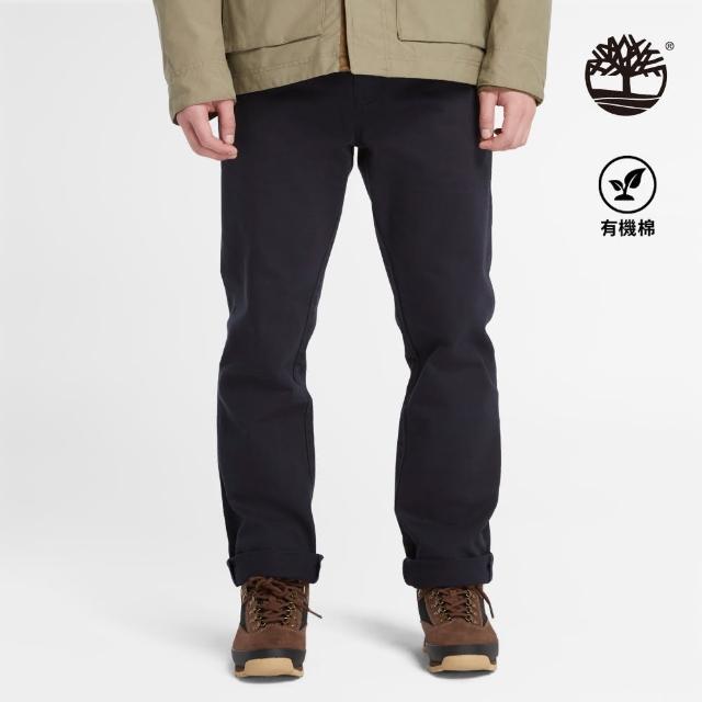 【Timberland】男款深寶石藍休閒長褲(A6FHE433)