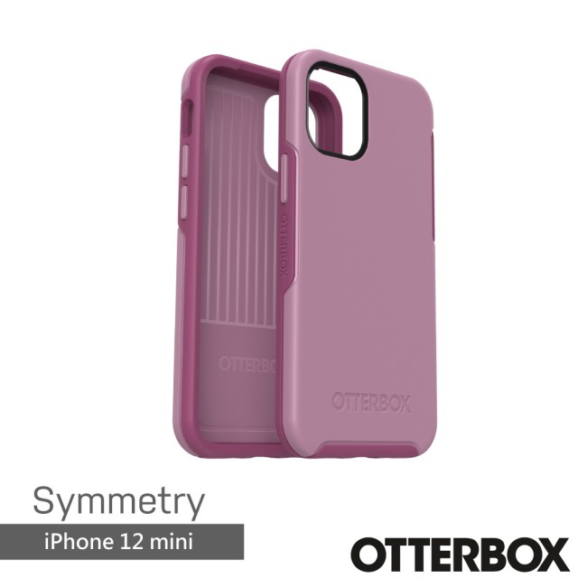 【OtterBox】iPhone 12 mini 5.4吋 Symmetry 炫彩幾何保護殼(粉紅)