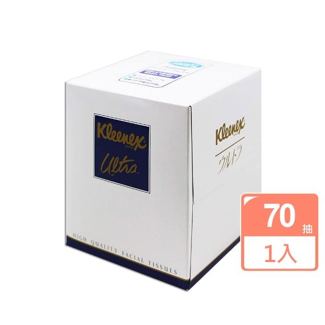 【日本Kleenex】頂級Ultra絲柔3層盒裝面紙70抽