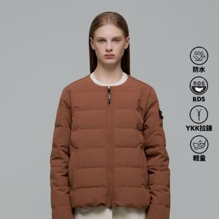 【國家地理服飾官方旗艦】女裝 HERON 輕量羽絨外套 - 磚紅色(鵝絨升級款/輕量)