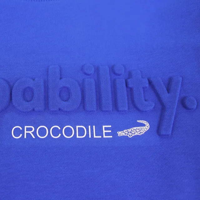 【Crocodile Junior 小鱷魚童裝】『小鱷魚童裝』鋼印LOGO休閒上衣(產品編號 : U66403-51 大碼款)