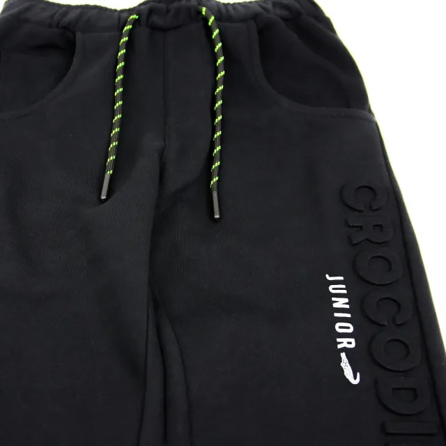 【Crocodile Junior 小鱷魚童裝】『小鱷魚童裝』鋼印LOGO綁繩長褲(產品編號 : C66604-09)