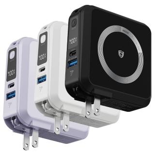 【ANFAST】AF-P10MS 幻界PD20W 10000mAh自帶線多功能電源(附AC頭+無線磁吸)