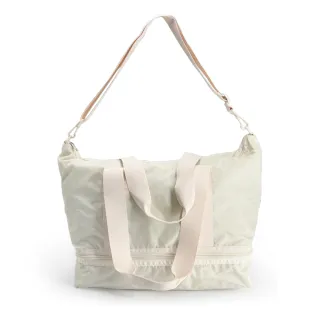 【LeSportsac官方直營】輕量尼龍 多夾層旅行袋(1381 流沙色多)