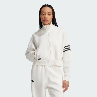 【adidas 愛迪達】運動服 立領 女外套 NEUCL TRACKTOP(IY7572)