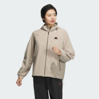 【adidas 愛迪達】運動服 風衣 連帽 女外套 TECH WV JKT(JJ1128)