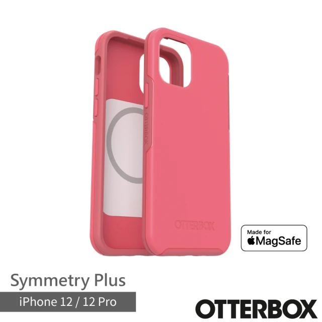 OtterBox iPhone 12 / 12 Pro 6.1吋 Symmetry Plus 炫彩幾何保護殼-粉(Made for MagSafe 認證)