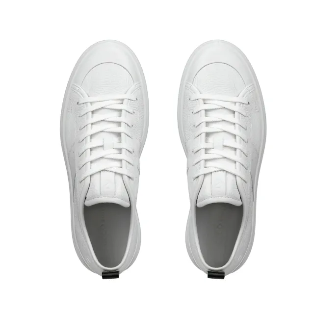 【ecco】STREET ACE W 街頭趣闖城市皮革休閒鞋 女鞋(白色 85681350874)