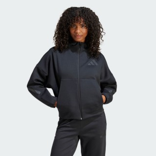 【adidas 愛迪達】運動服 風衣 連帽 女外套 W Z.N.E. FZ(JE7848)