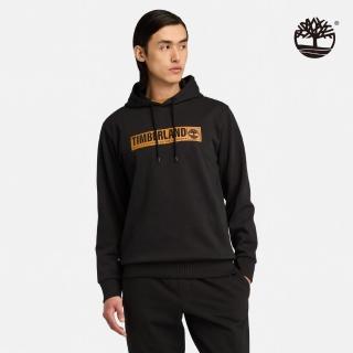 【Timberland 官方旗艦】男款黑色厚款連帽上衣(A44J5001)