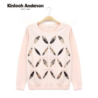 【Kinloch Anderson】蝴蝶飛翅剪裁造型針織上衣 金安德森女裝(KA0575906 粉橙/黑)